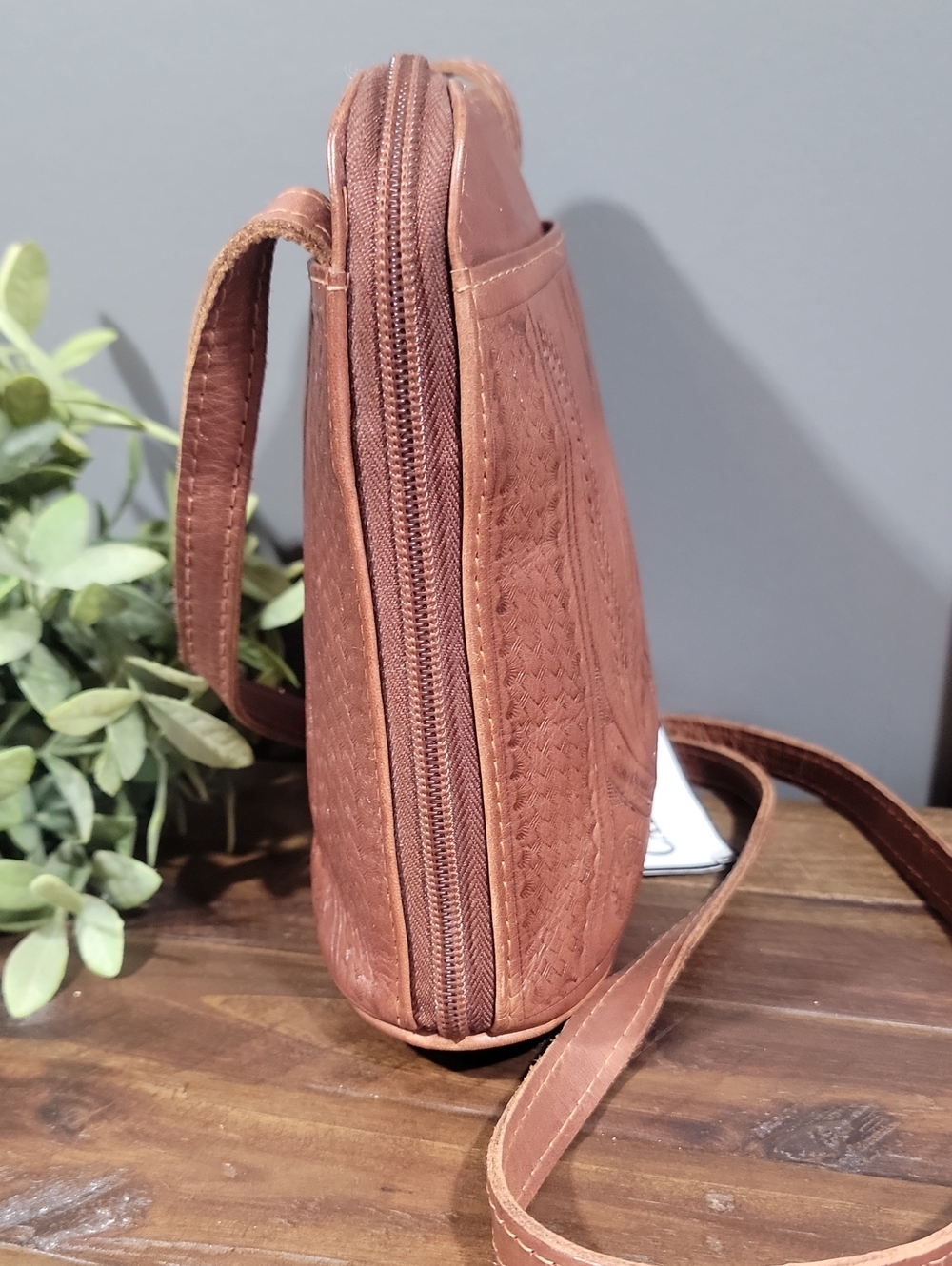 NWT Tooled Leather Crossbody - Picture 6 of 15
